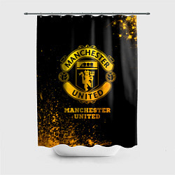 Шторка для ванной Manchester United - gold gradient