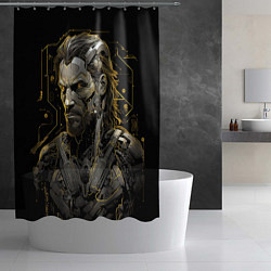 Шторка для душа Venom Snake cyber Metal gear game, цвет: 3D-принт — фото 2