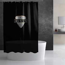 Шторка для душа Aurus logo, цвет: 3D-принт — фото 2