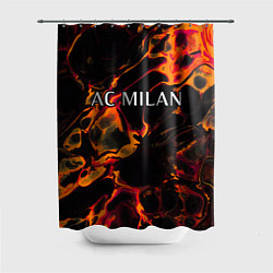 Шторка для душа AC Milan red lava, цвет: 3D-принт