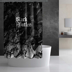 Шторка для душа Black Butler black graphite, цвет: 3D-принт — фото 2