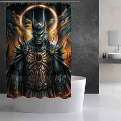 Шторка для душа Elden Ring black knight, цвет: 3D-принт — фото 2