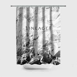 Шторка для ванной Lineage 2 white graphite