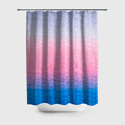 Шторка для душа Tie-dye color gradient: pink-blue, цвет: 3D-принт