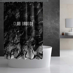 Шторка для душа Club Brugge black graphite, цвет: 3D-принт — фото 2