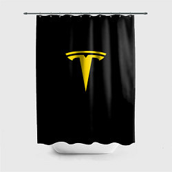 Шторка для душа Tesla yellow, цвет: 3D-принт