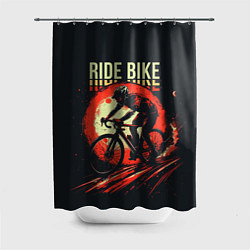 Шторка для ванной Ride bike