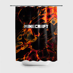 Шторка для душа Minecraft red lava, цвет: 3D-принт