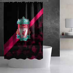 Шторка для душа Liverpool sport fc club, цвет: 3D-принт — фото 2