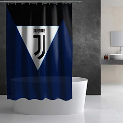 Шторка для душа Juventus sport geometry color, цвет: 3D-принт — фото 2