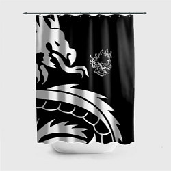 Шторка для ванной Samurai dragon steel japan