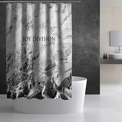 Шторка для душа Joy Division white graphite, цвет: 3D-принт — фото 2