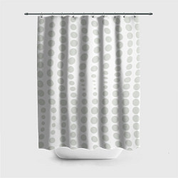 Шторка для душа Пятнистые оптические круги - абстрактная иллюзия, цвет: 3D-принт