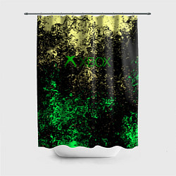 Шторка для душа Xbox брызги красок, цвет: 3D-принт