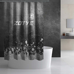 Шторка для душа Zotye - grey gradient посередине, цвет: 3D-принт — фото 2
