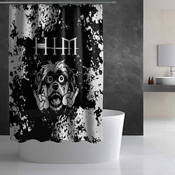 Шторка для душа HIM рок пес, цвет: 3D-принт — фото 2