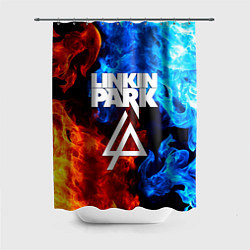 Шторка для душа Linkin park битва огней, цвет: 3D-принт