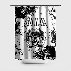 Шторка для душа Sum41 - рок пес, цвет: 3D-принт