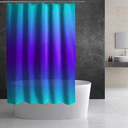 Шторка для душа Неоновый градиент текстура, цвет: 3D-принт — фото 2
