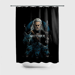 Шторка для ванной The Witcher and wolfs