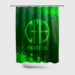 Шторка для душа Pantera - green gradient, цвет: 3D-принт