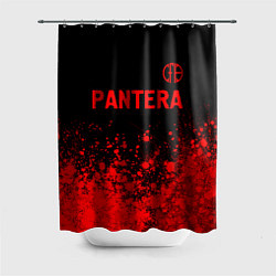 Шторка для душа Pantera - red gradient посередине, цвет: 3D-принт