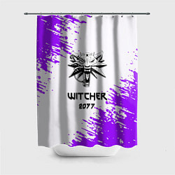 Шторка для ванной The Witcher 2077 неоновые краски