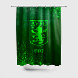 Шторка для душа Aston Villa - green gradient, цвет: 3D-принт