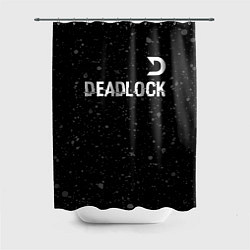 Шторка для душа Deadlock glitch на темном фоне посередине, цвет: 3D-принт