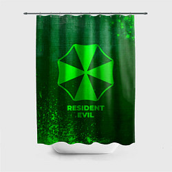 Шторка для ванной Resident Evil - green gradient