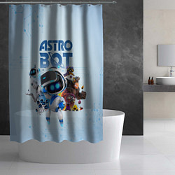 Шторка для душа Astro Bot - Game, цвет: 3D-принт — фото 2
