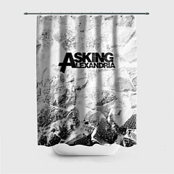 Шторка для ванной Asking Alexandria white graphite