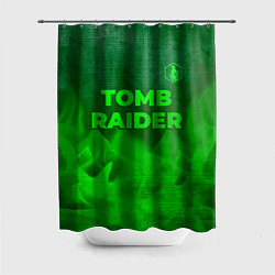 Шторка для ванной Tomb Raider - green gradient посередине