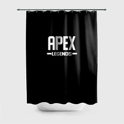 Шторка для душа Apex legends logo white, цвет: 3D-принт