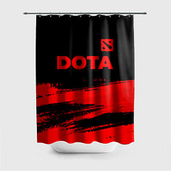 Шторка для ванной Dota - red gradient посередине