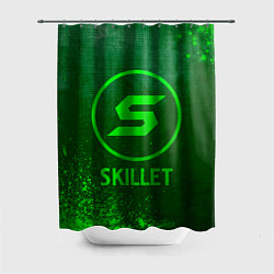 Шторка для ванной Skillet - green gradient