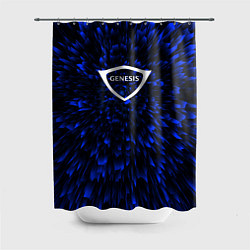 Шторка для душа Genesis blue energy, цвет: 3D-принт