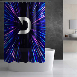 Шторка для душа Deadlock neon energy, цвет: 3D-принт — фото 2