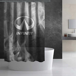 Шторка для душа Infiniti - grey gradient, цвет: 3D-принт — фото 2
