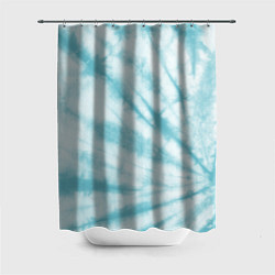 Шторка для душа Голубой тай дай, цвет: 3D-принт