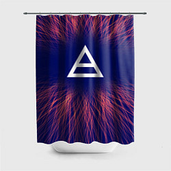Шторка для душа Thirty Seconds to Mars red energy, цвет: 3D-принт