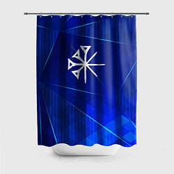 Шторка для душа Nightwish blue poly, цвет: 3D-принт