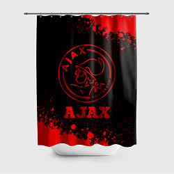 Шторка для ванной Ajax - red gradient