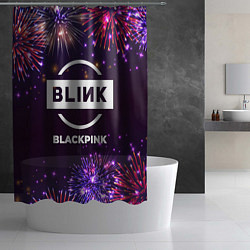 Шторка для душа Праздничный Blackpink, цвет: 3D-принт — фото 2