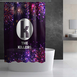 Шторка для душа Праздничный The Killers, цвет: 3D-принт — фото 2