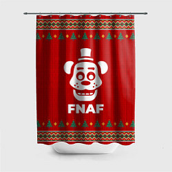 Шторка для душа FNAF new year, цвет: 3D-принт