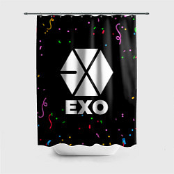 Шторка для душа Exo конфети, цвет: 3D-принт