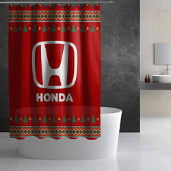 Шторка для душа Honda new year, цвет: 3D-принт — фото 2