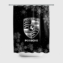 Шторка для ванной Снежный Porsche