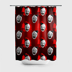 Шторка для душа Funny clown Art in blood, цвет: 3D-принт